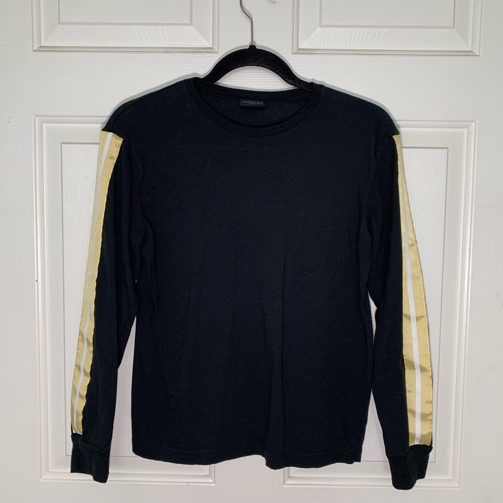 Black Long-Sleeve w/ Gold/White Sleeves